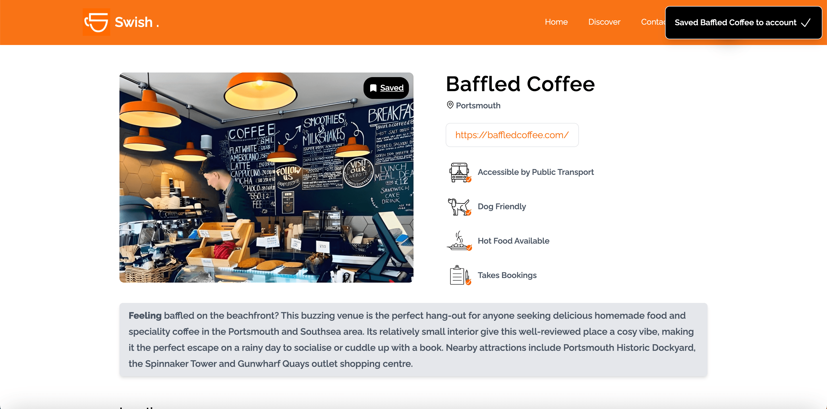 screenshot of save modal